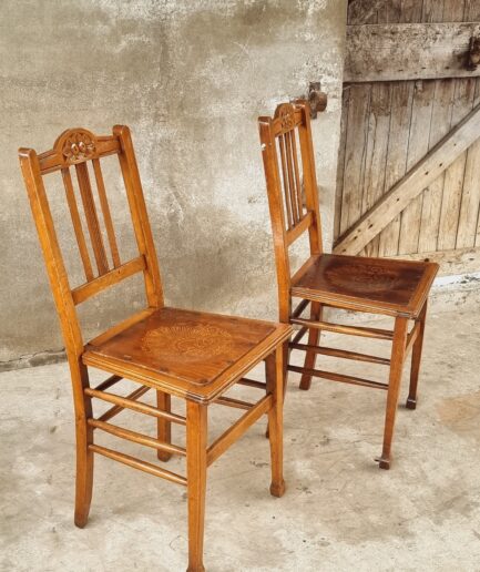 Antieke stoelen bistrostoelen Luterma set van 2 stuks (1)